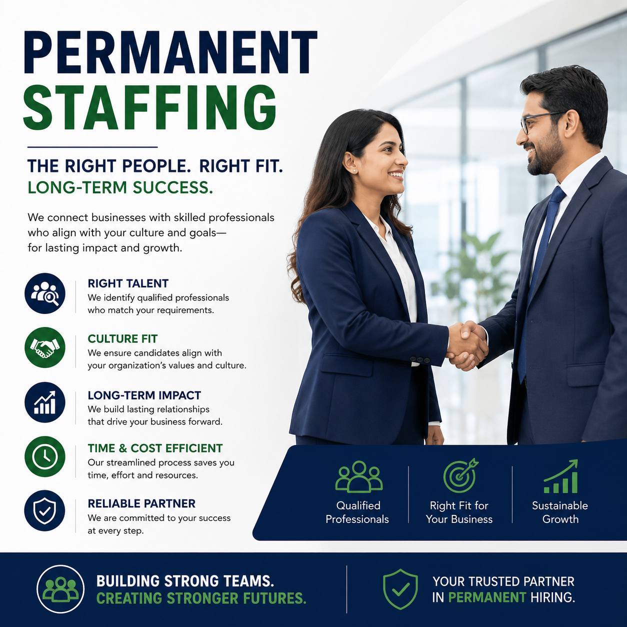 Permanent staffing and recruitment solutions